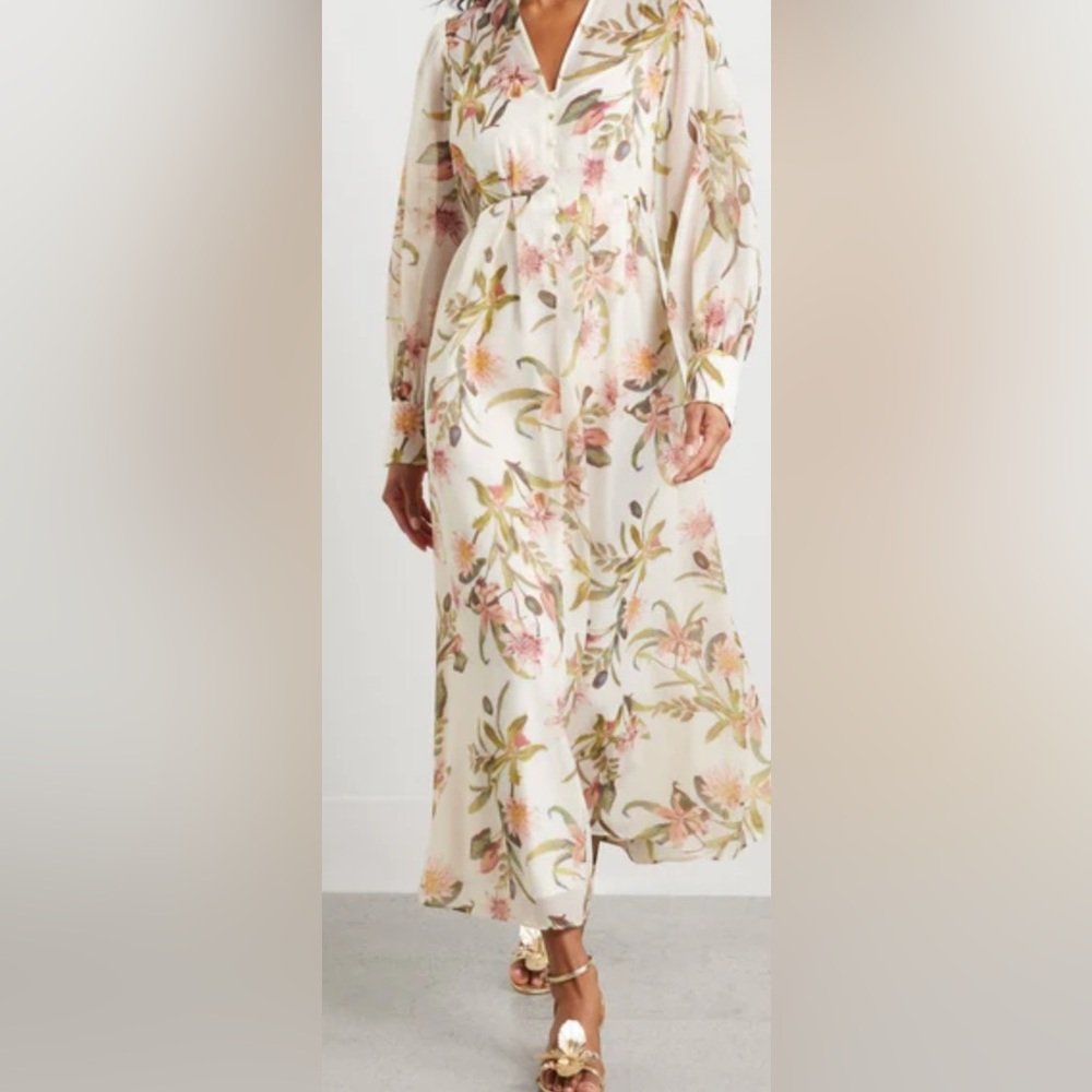 Chelsea28 Floral Print Long Sleeve Dress NWT